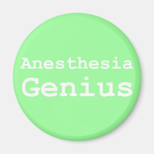 Anästhesie Genius Geschenke Magnet (Vorne)