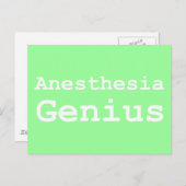 Anästhesie Genius Geschenke Postkarte (Vorne/Hinten)