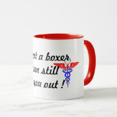 Anästhesie klopfen heraus lustige Tasse (VorderseiteRechts)