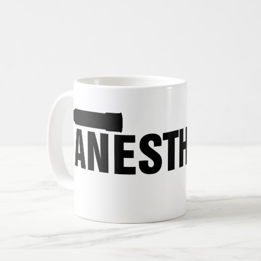 Anästhesie-Mac-Blatt Kaffeetasse (Vorderseite Links)