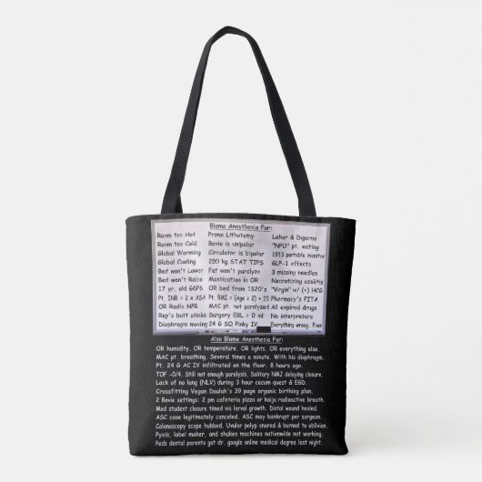 Anästhesie Tasche (Rückseite)