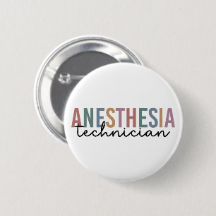 Anästhesie Technischer Retro Anästhetikum Tech Button