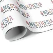 Anästhesie Technischer Retro Anästhetikum Tech Geschenkpapier (Rolleneckpunkt)