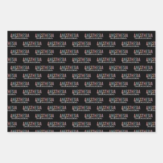 Anästhesie Technischer Retro Anästhetikum Tech Geschenkpapier Set (Vorderseite 2)