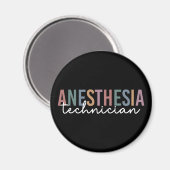 Anästhesie Technischer Retro Anästhetikum Tech Magnet (Vorderseite/Rückseite)