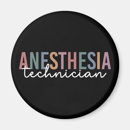 Anästhesie Technischer Retro Anästhetikum Tech Magnet (Vorne)