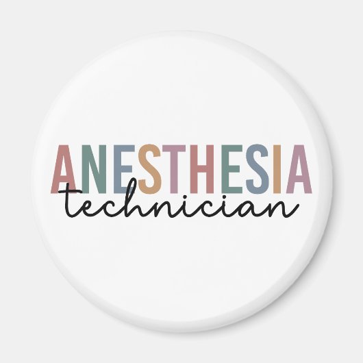 Anästhesie Technischer Retro Anästhetikum Tech Magnet (Vorne)
