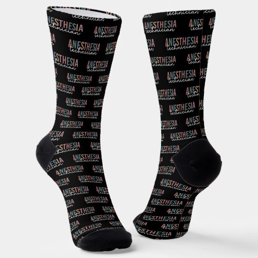 Anästhesie Technischer Retro Anästhetikum Tech Socken (Gewinkelt)