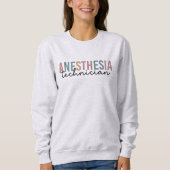 Anästhesie Technischer Retro Anästhetikum Tech Sweatshirt (Vorderseite)