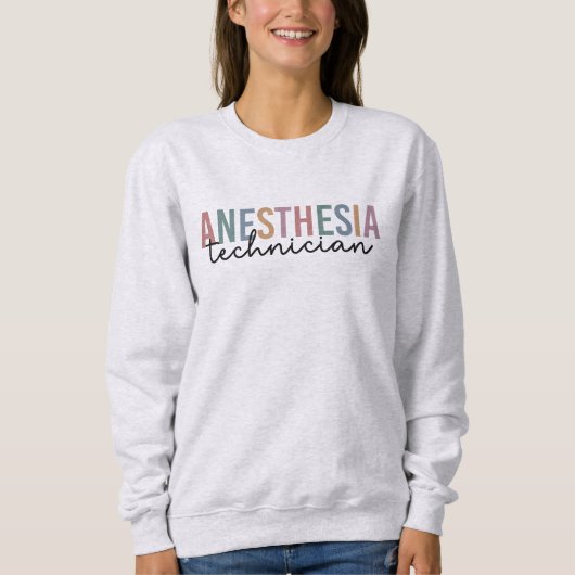 Anästhesie Technischer Retro Anästhetikum Tech Sweatshirt (Vorderseite)