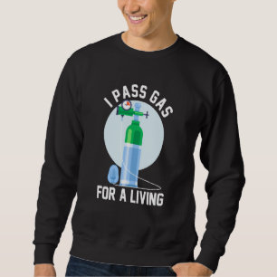 Anästhesiearzt Anästhesiologe I lasse Gas entweich Sweatshirt