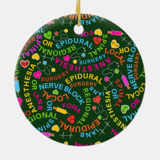 Anästhesietypen Keramik Ornament (Hinten)