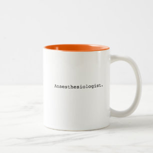 Anästhesiologe Anästhesiologie Arzt Geschenke Zweifarbige Tasse