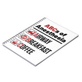 Anästhesiologe Anästhesiologie Doktor Nurse Funny Notizblock (Linke Seite)