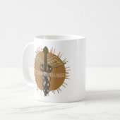 Anästhesiologe Caduceus Kaffeetasse (Vorderseite Links)