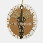 Anästhesiologe Caduceus Oval Ornament (Links)