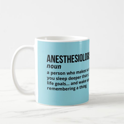 Anästhesiologe Coffee Tasse - Funny Definition (Links)