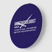 Anästhesiologe Definition Wall Clock Große Wanduhr (Winkel)