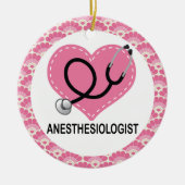 Anästhesiologe-Geschenk-Verzierung Keramik Ornament (Vorne)