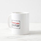 Anästhesiologe Kaffeetasse (Vorderseite Links)