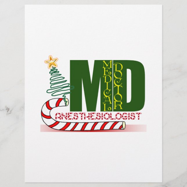 Anästhesiologe MERRY CHRISTMAS (Vorderseite)