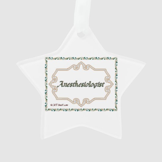 Anästhesiologe - nobel ornament (Rückseite)