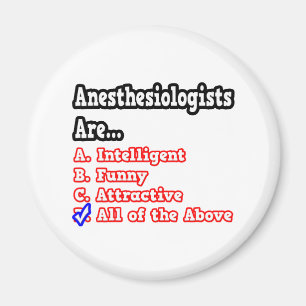 Anästhesiologe Quiz...Joke Magnet