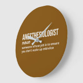 Anästhesiologe Spaß Definition Wall Clock Große Wanduhr (Winkel)