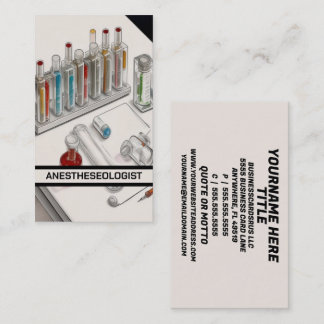 Anästhesiologe Visitenkarte