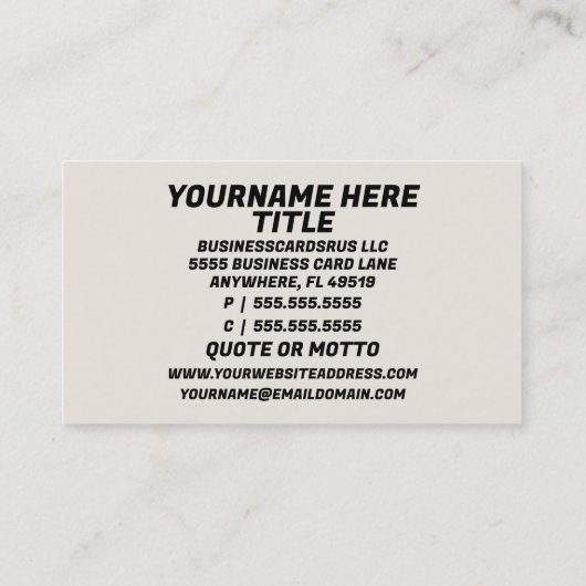 Anästhesiologe Visitenkarte (Rückseite)