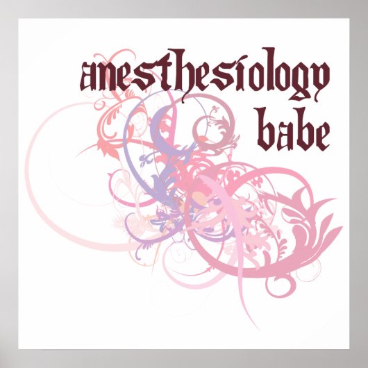 Anästhesiologie Babe Poster (Vorne)