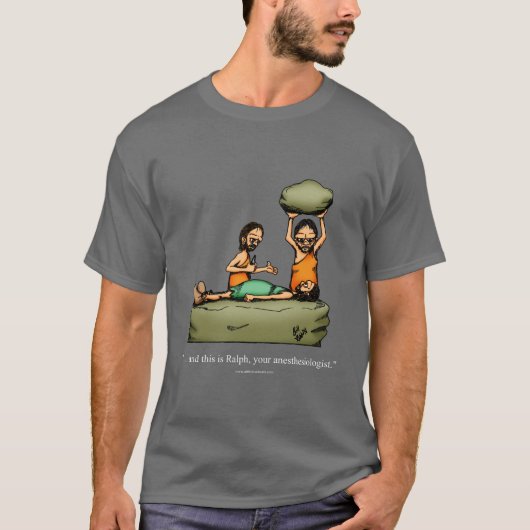 Anästhesiologin Caveman Spaß Tee Shirt (Vorderseite)