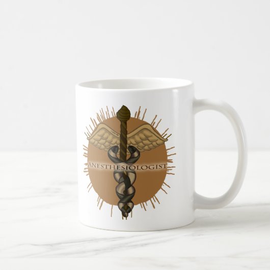 Anästhesist Caduceus Kaffeetasse (Rechts)