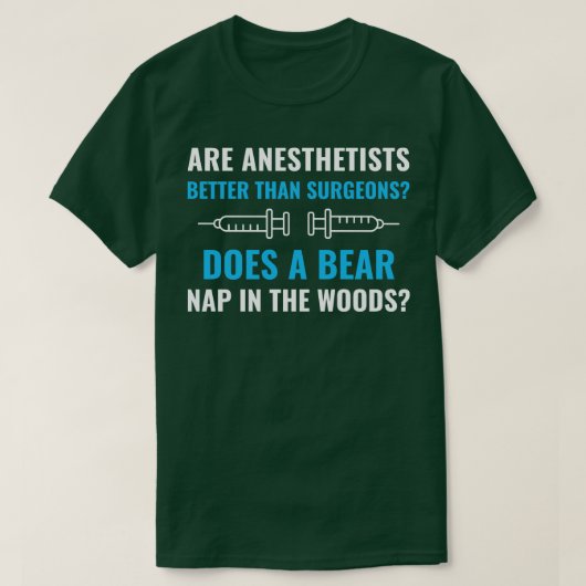 Anästhesist Funny Anästhesie Anästhesiologe T-Shirt (Design vorne)