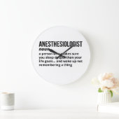 Anästhesist - Funny Definition Gift Große Wanduhr (Zuhause)
