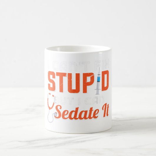 Anästhesist Ich kann Dummkopf nicht reparieren, ab Kaffeetasse (Mittel)