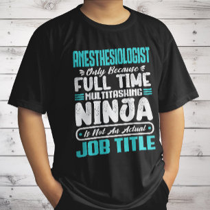 Anästhesist Job Titel Beruf Fähigkeiten Lustig T-Shirt