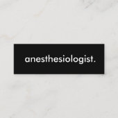 Anästhesist. Mini Visitenkarte (Vorderseite)