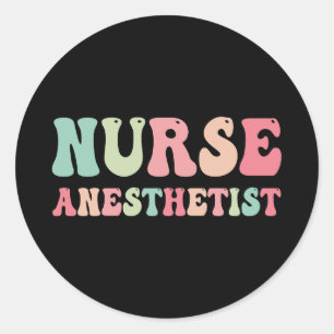 Anästhesist Nurse ist im Gesundheitswesen von ents Runder Aufkleber
