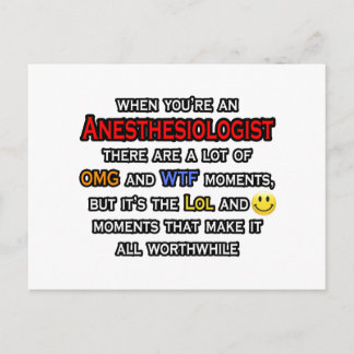 Anästhesist ... OMG WTF LOL Postkarte