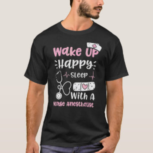 Anästhesist Wach Auf Glücklich Schlaf Mit Einem An T-Shirt