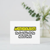 Anästhesisten... Coole Kinder der Med World Postkarte (Stehend Vorderseite)