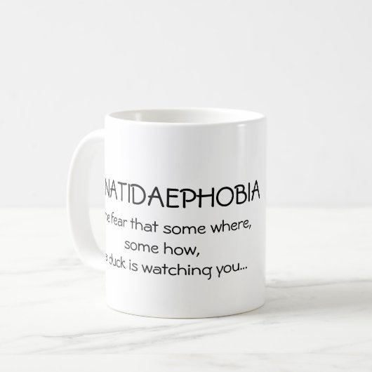 Anatidaephobia Kaffeetasse (Vorderseite Links)