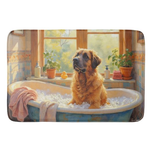 Anatolian Shepherd Badezeit Gemütliche Badezimmer Badematte (Vorderseite)