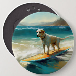 Anatolian Shepherd Beach Surfmalerei Button