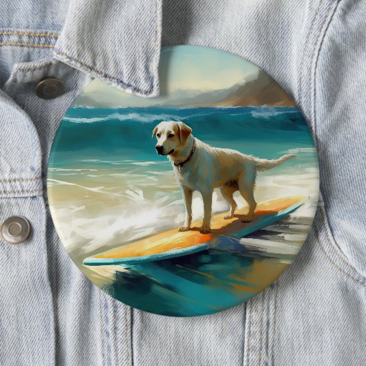 Anatolian Shepherd Beach Surfmalerei Button (Beispiel)