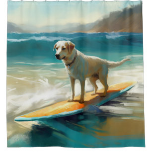 Anatolian Shepherd Beach Surfmalerei Duschvorhang