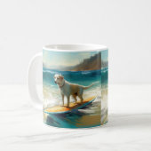 Anatolian Shepherd Beach Surfmalerei Kaffeetasse (Vorderseite Links)