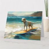 Anatolian Shepherd Beach Surfmalerei Karte (Vorderseite)