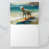 Anatolian Shepherd Beach Surfmalerei Karte (Innenseite)